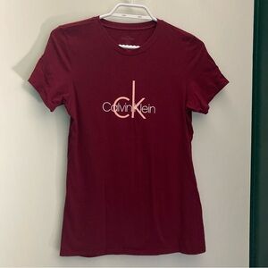Cranberry Calvin Klein tshirt, size small